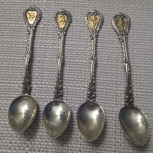 5 Antique Salt Spoons